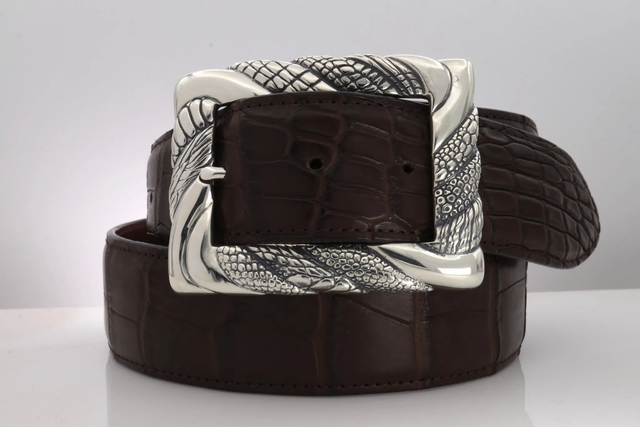 #1392  Textured Rope Twist Buckle, 1.5"