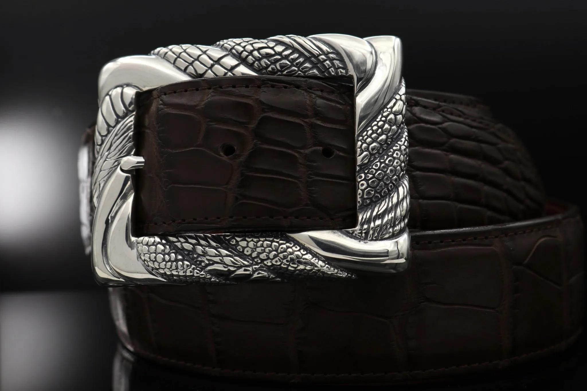 #1392  Textured Rope Twist Buckle, 1.5"