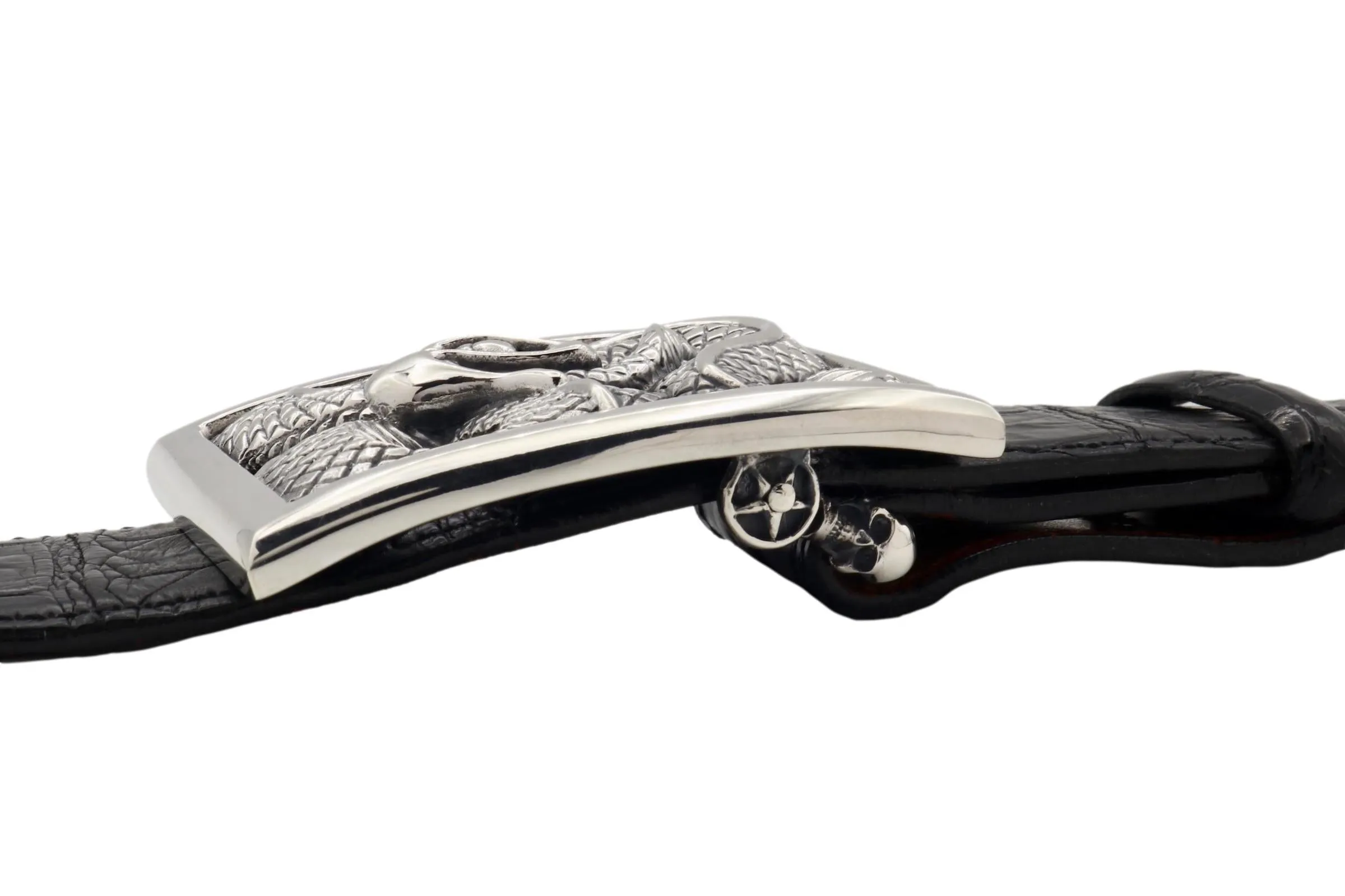 #1397 Ouroboros Rectanglar Frame Buckle