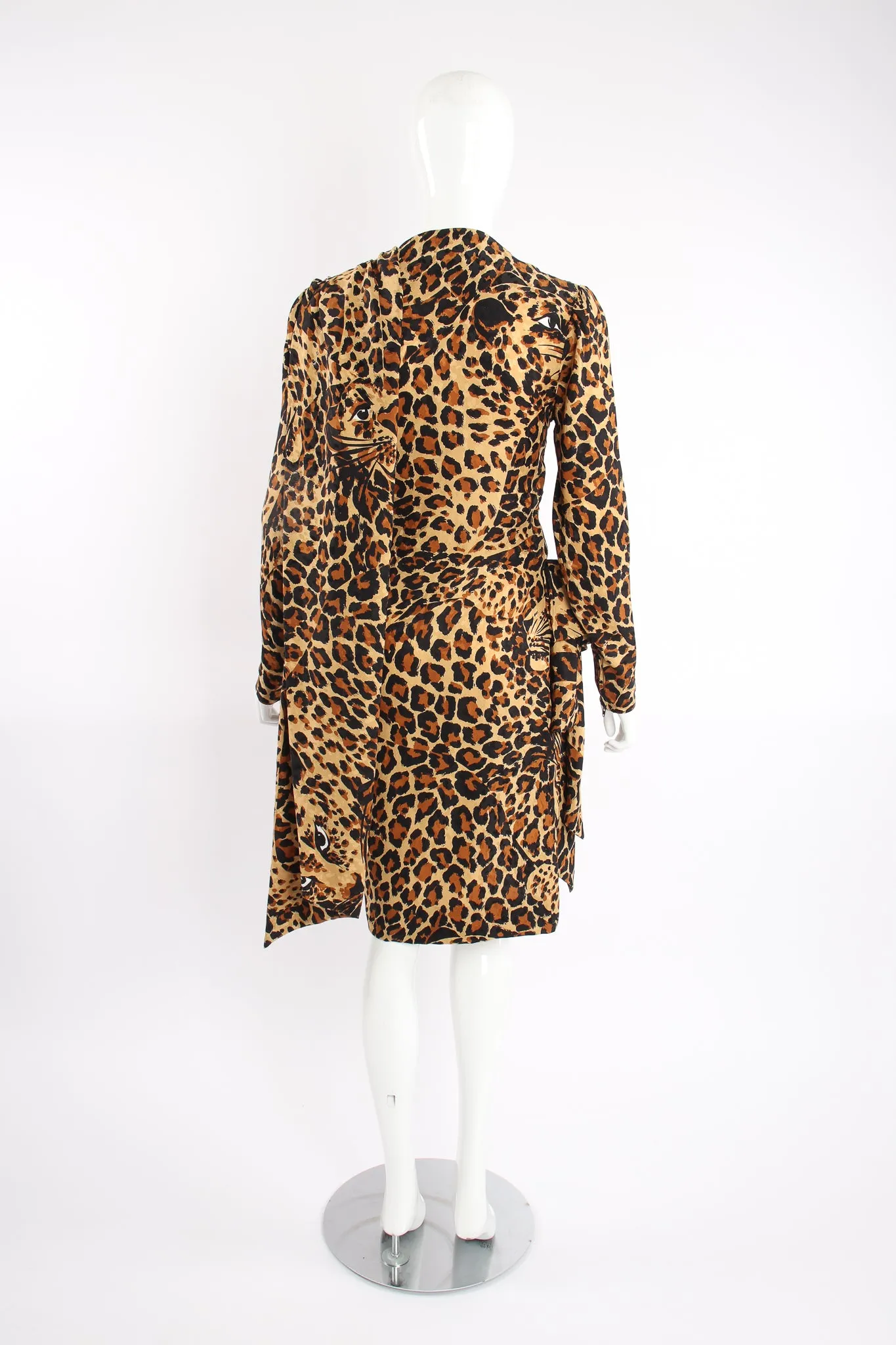 1986 A/W Leopard Scarf Dress II