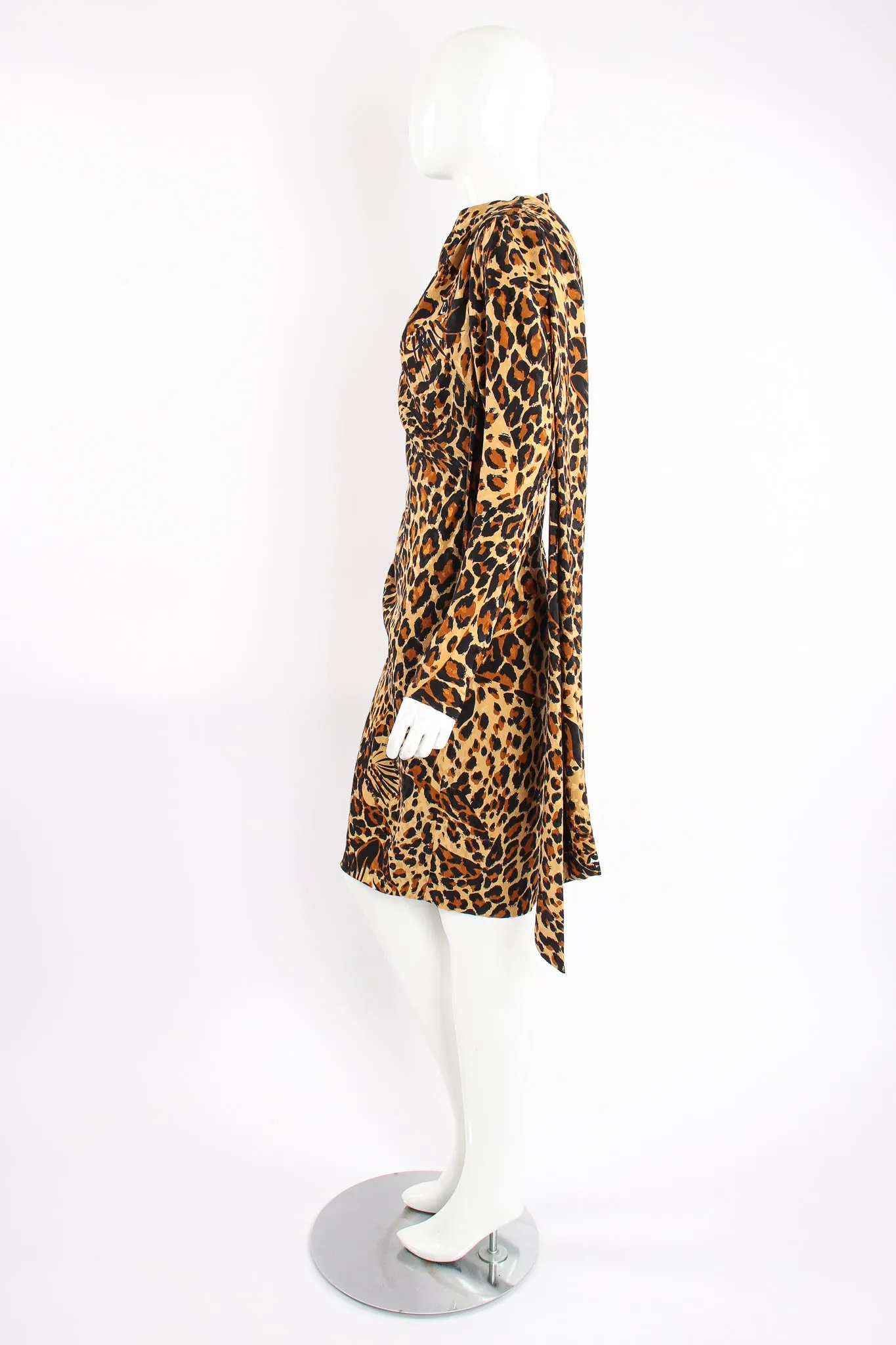 1986 A/W Leopard Scarf Dress II