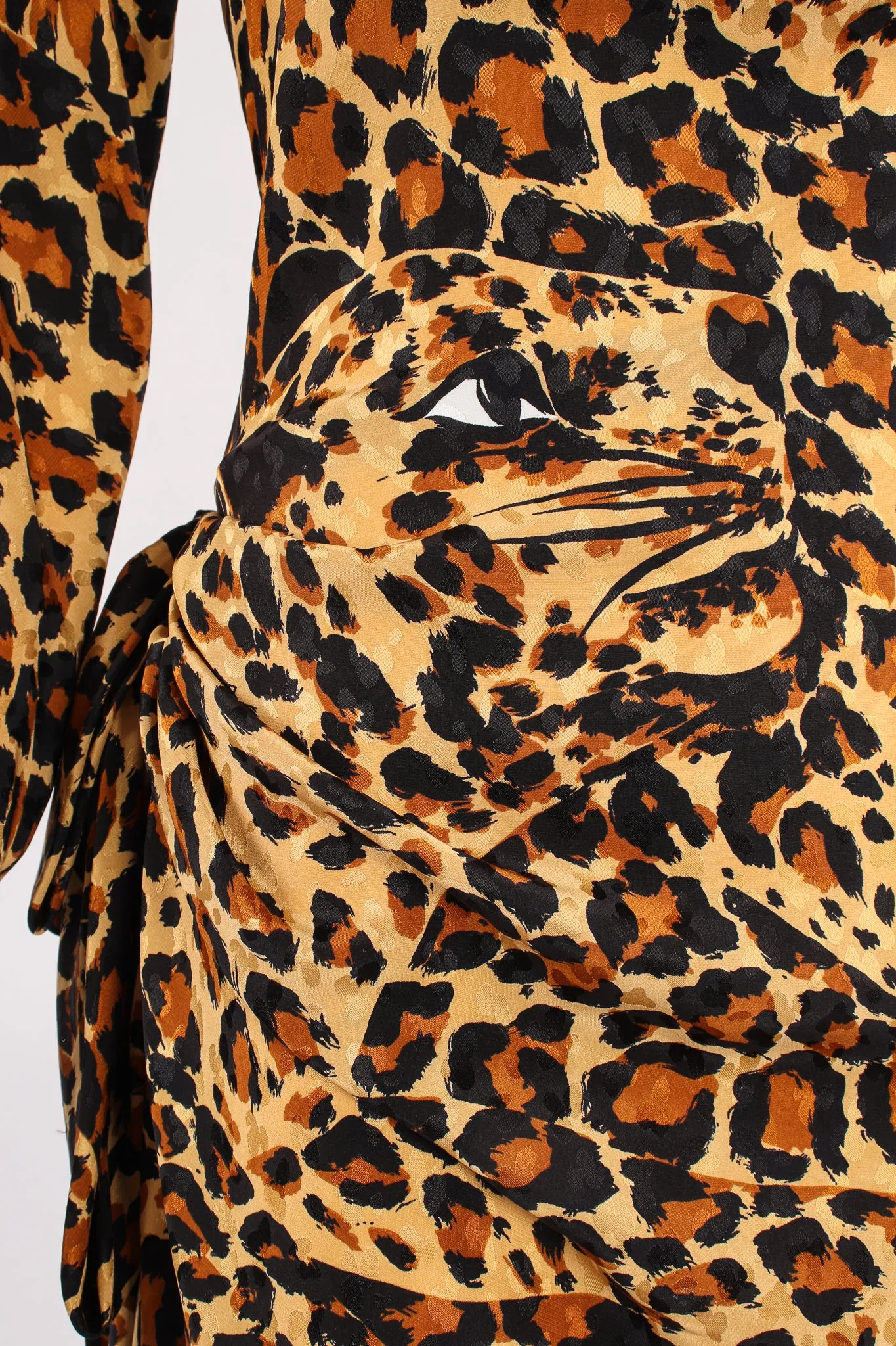 1986 A/W Leopard Scarf Dress II