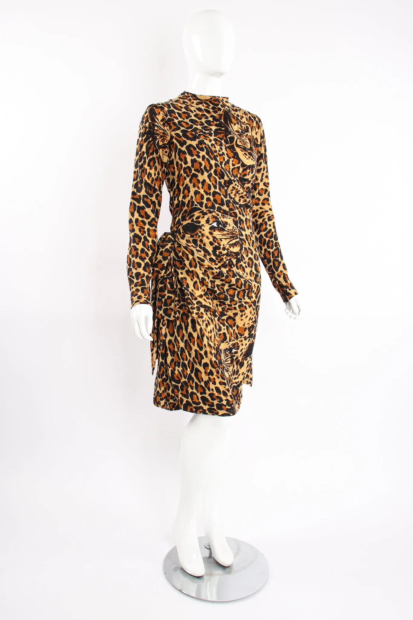 1986 A/W Leopard Scarf Dress II