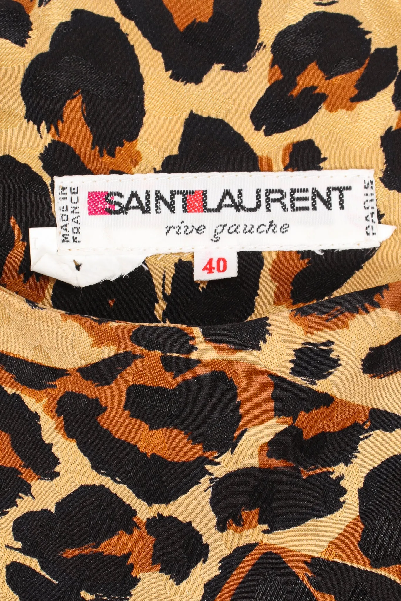 1986 A/W Leopard Scarf Dress II