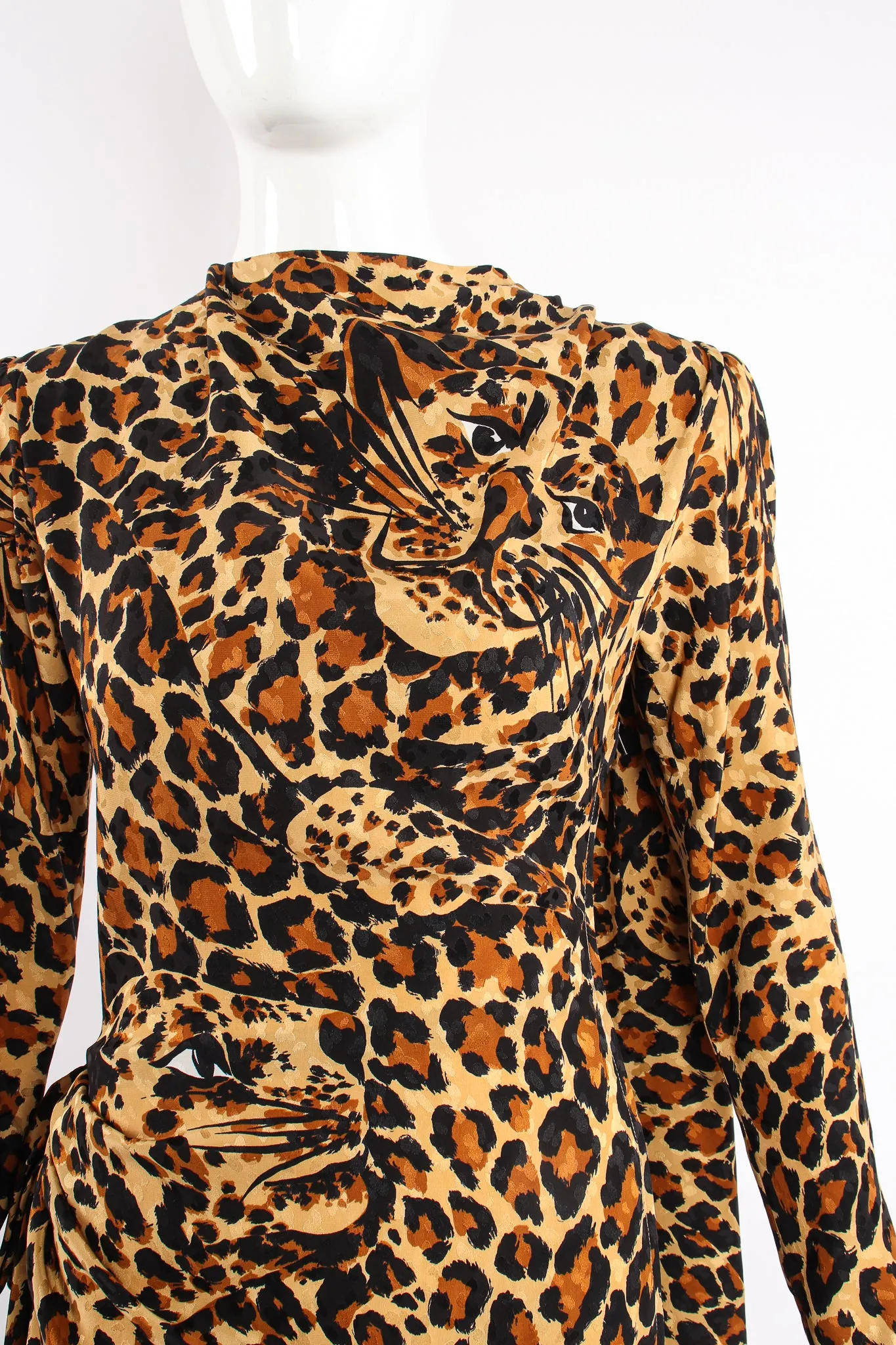1986 A/W Leopard Scarf Dress II