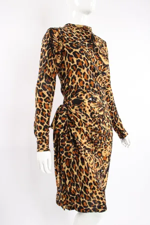 1986 A/W Leopard Scarf Dress II