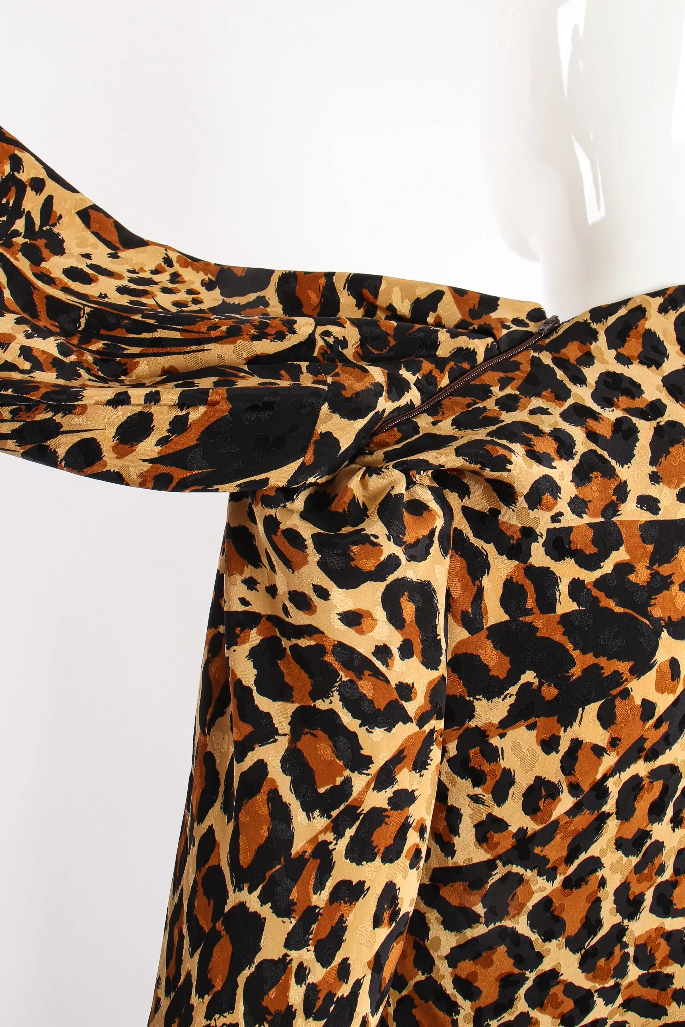 1986 A/W Leopard Scarf Dress II