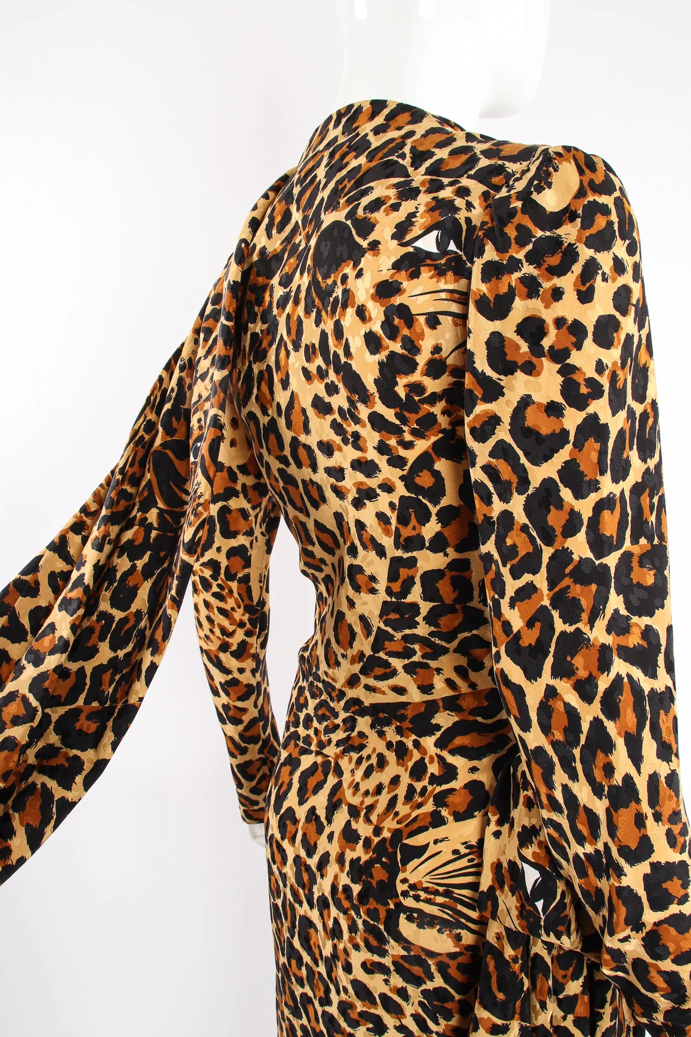 1986 A/W Leopard Scarf Dress II