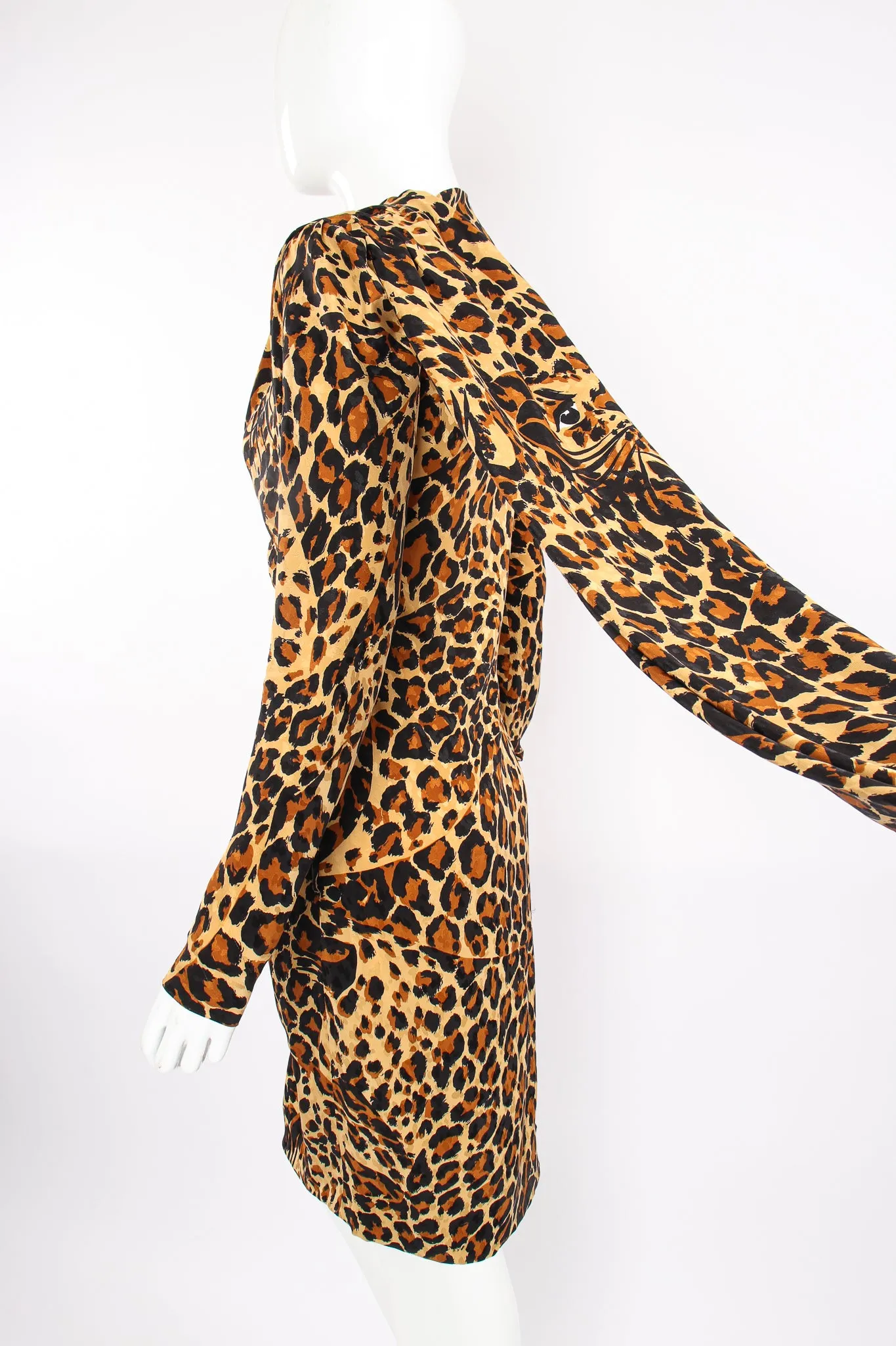 1986 A/W Leopard Scarf Dress II