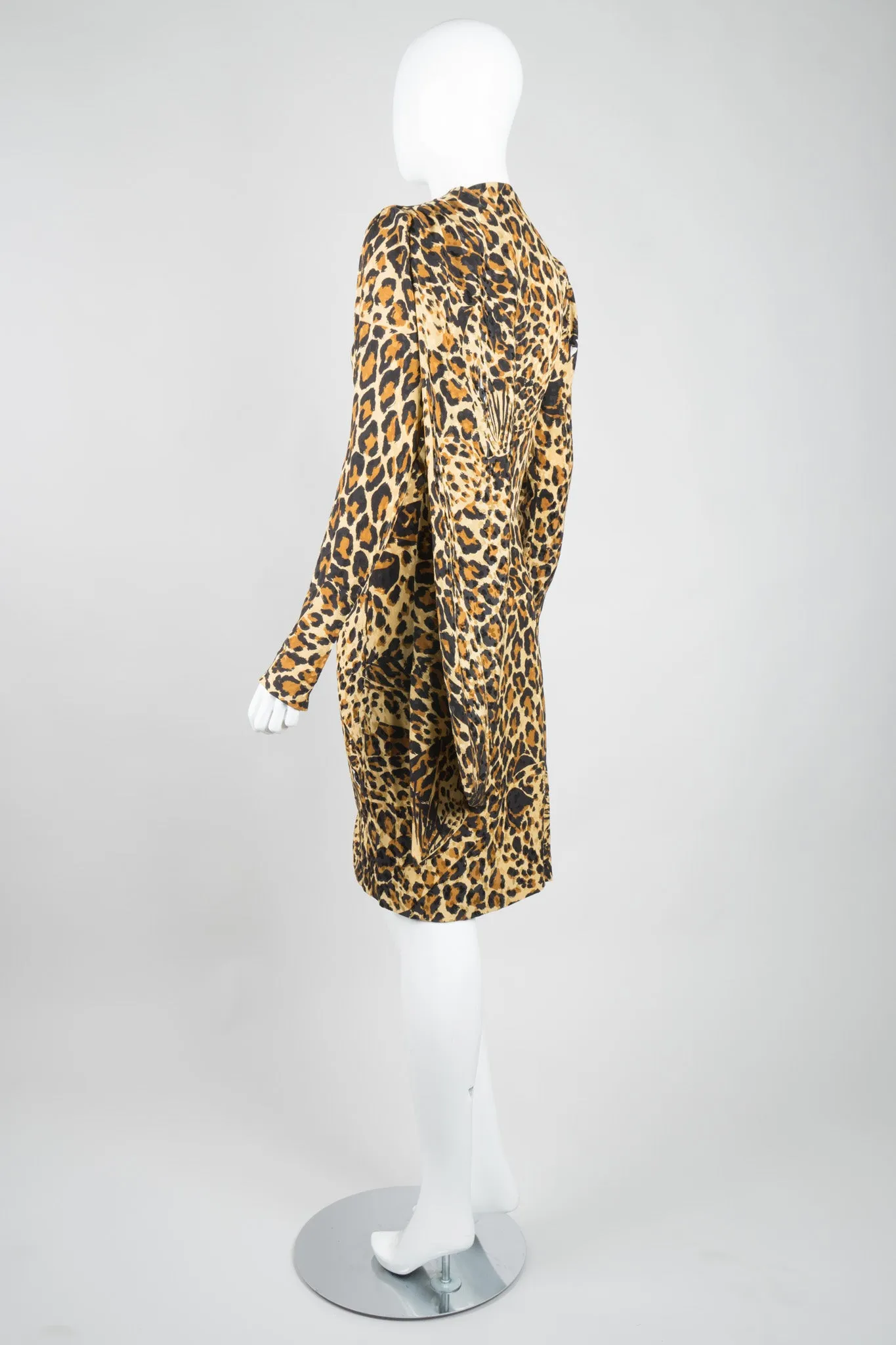 1986 A/W Leopard Scarf Dress