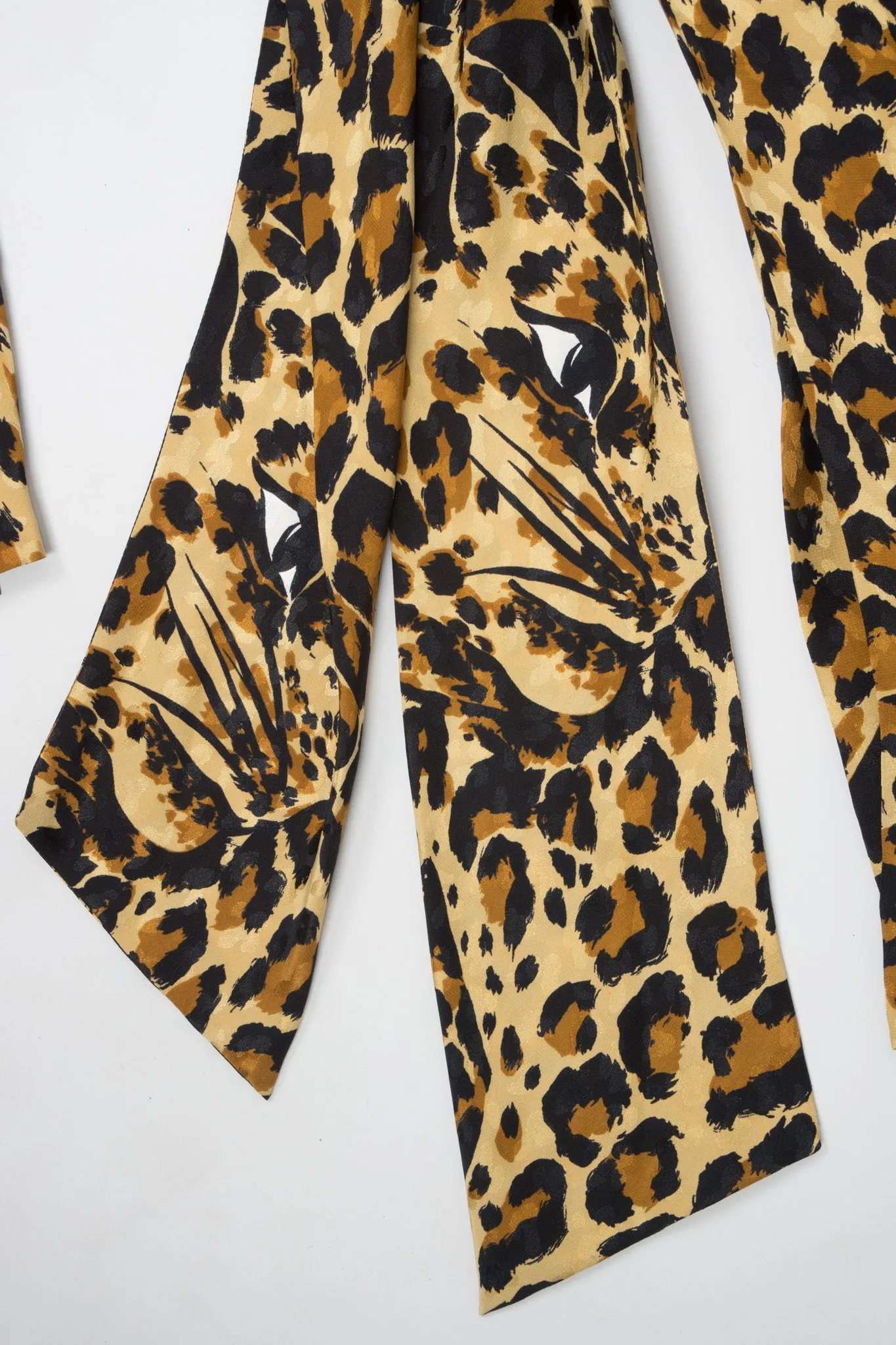 1986 A/W Leopard Scarf Dress