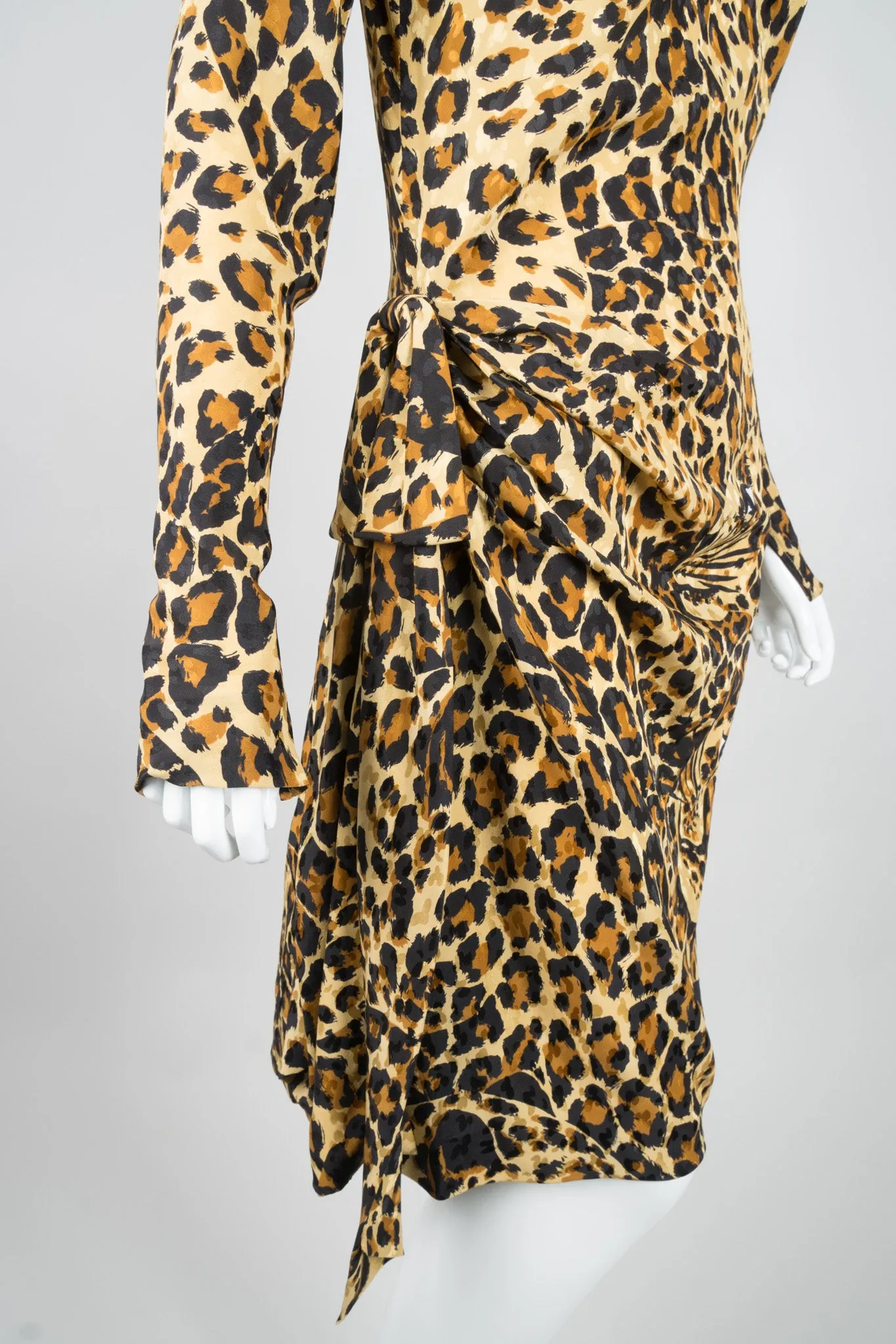 1986 A/W Leopard Scarf Dress