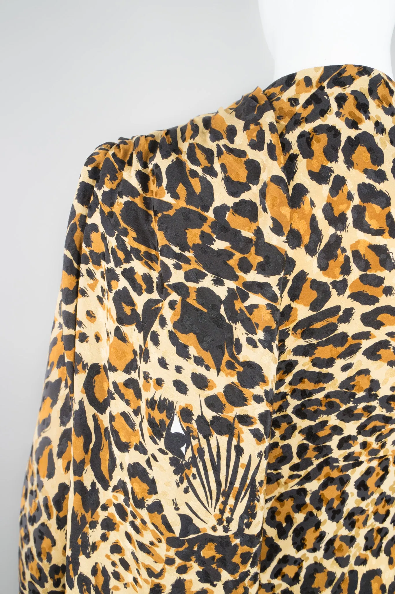 1986 A/W Leopard Scarf Dress
