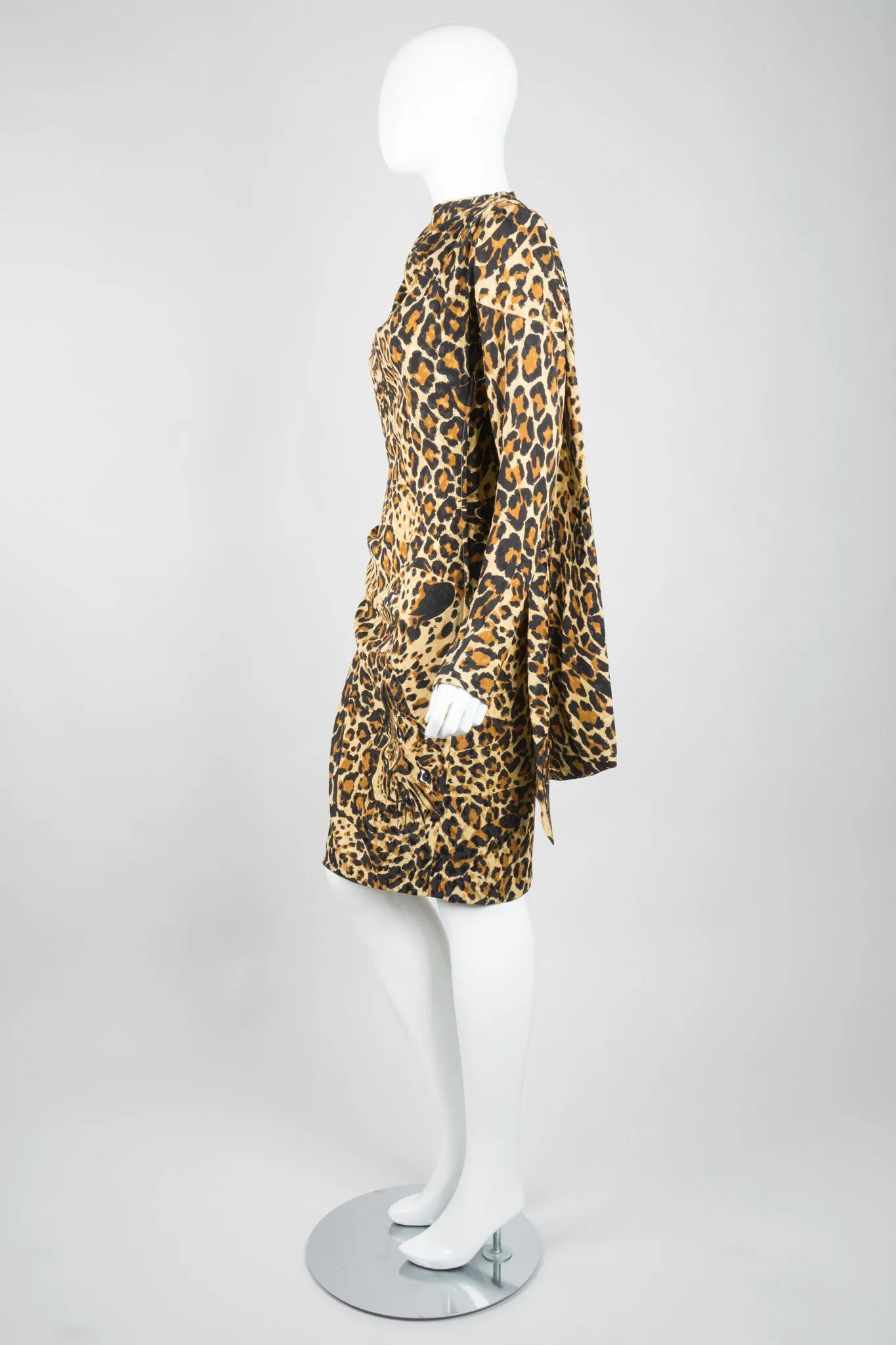 1986 A/W Leopard Scarf Dress