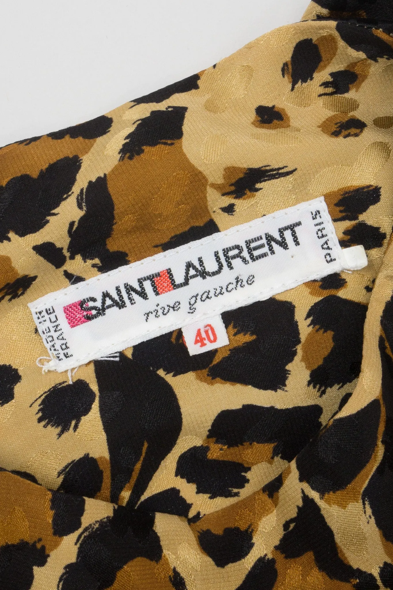 1986 A/W Leopard Scarf Dress