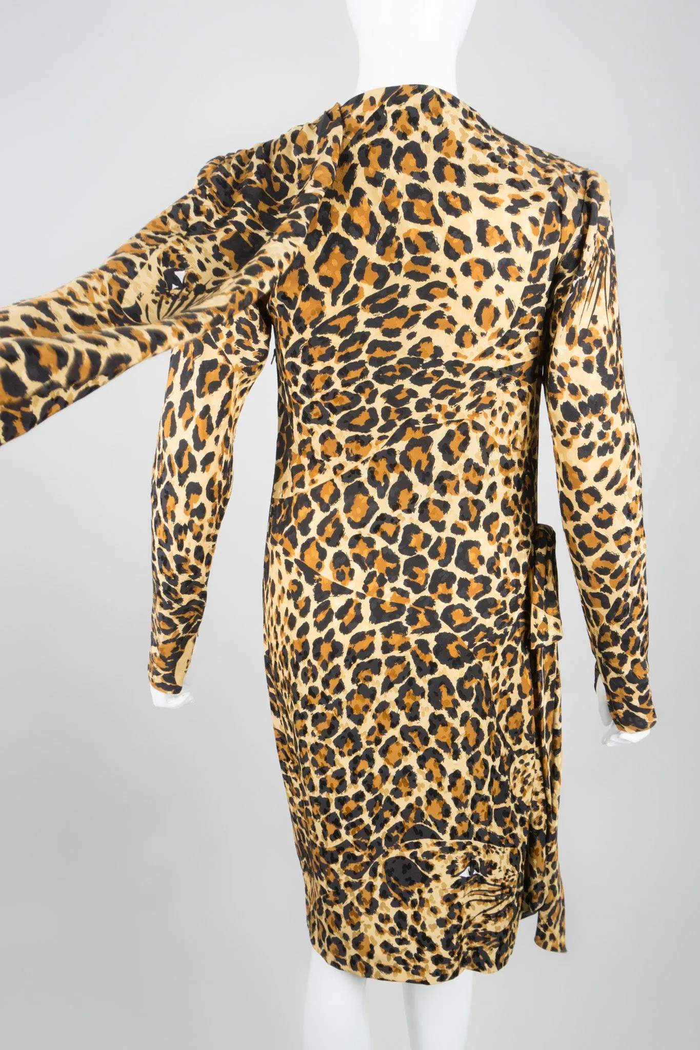 1986 A/W Leopard Scarf Dress