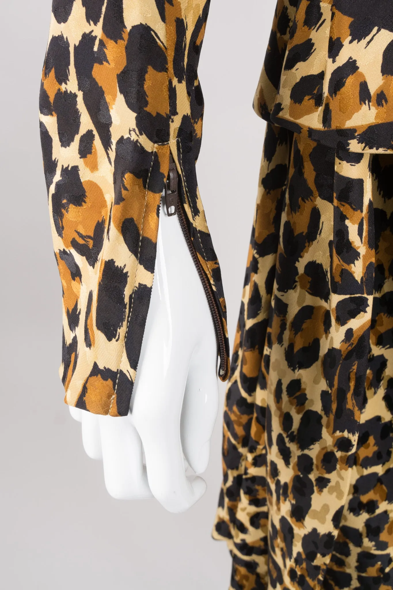1986 A/W Leopard Scarf Dress
