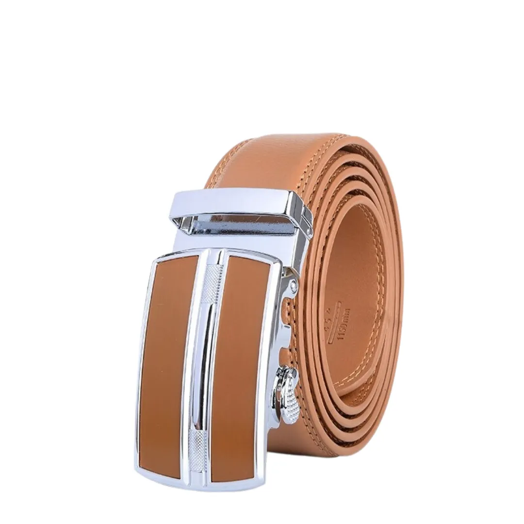 2 Stripe Leather Belt