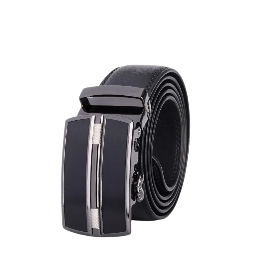 2 Stripe Leather Belt
