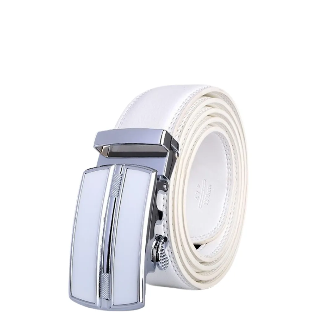 2 Stripe Leather Belt