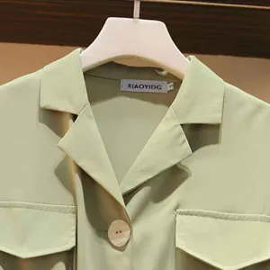 2pcs/set Summer Women Long Sleeve Shirt Jacket Casual Long Pants 2 Piece Set  Office Lady Shirt Casual Trousers Suit