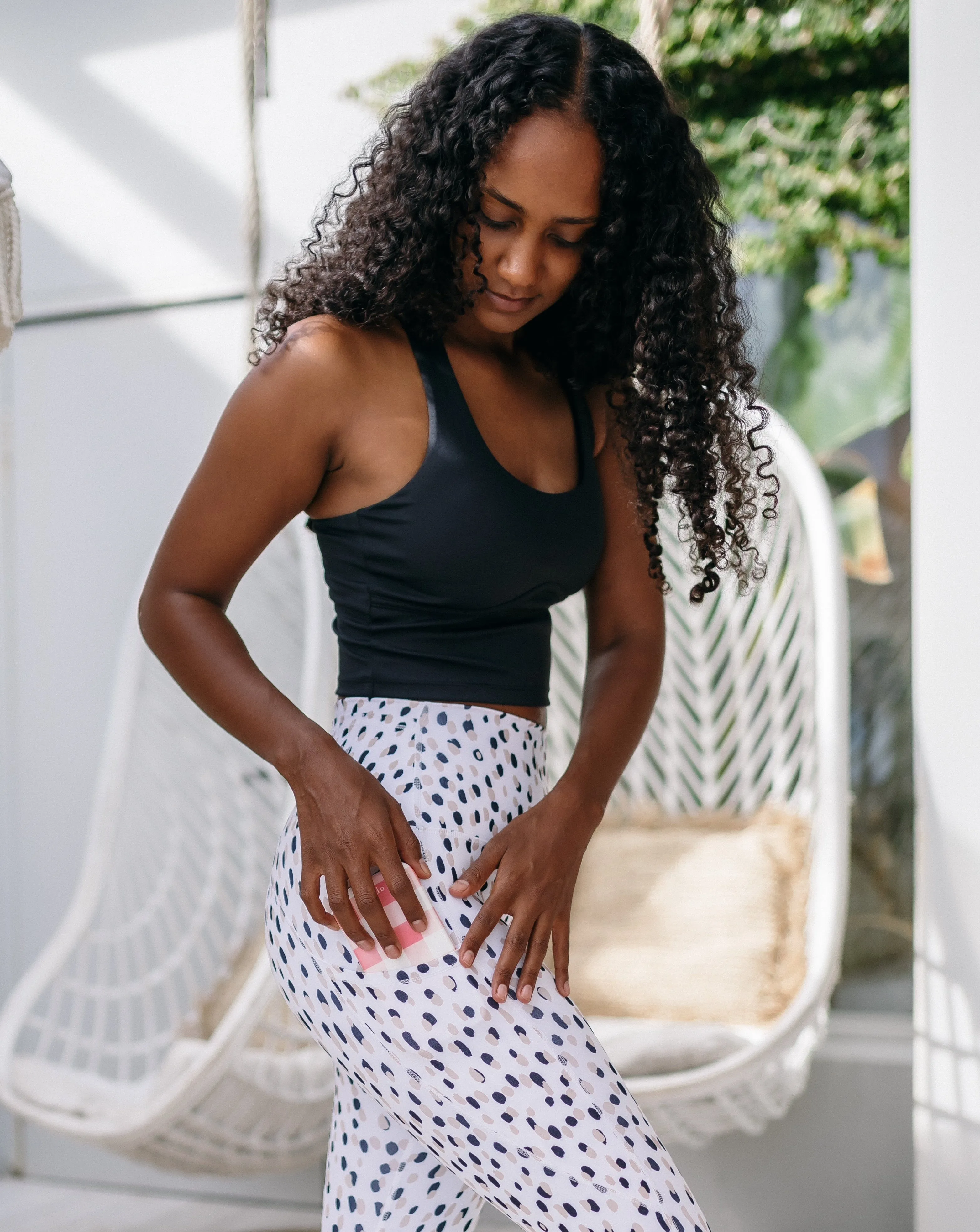 7/8 Leggings - Pebble