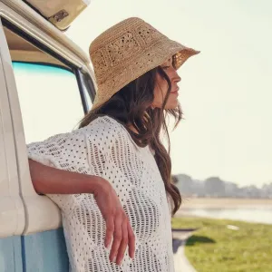 Aalto Crochet Bucket Hat Beige