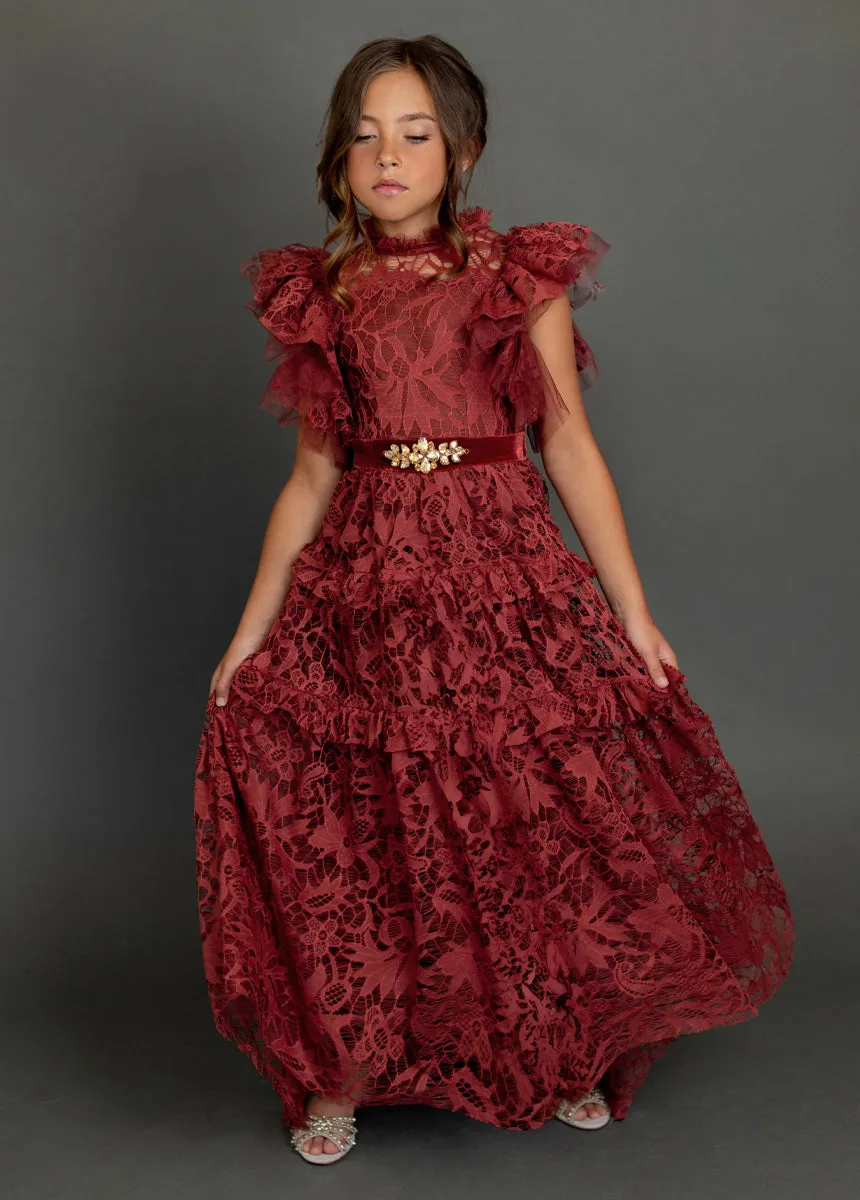 Alethea Impact Dress in Marsala