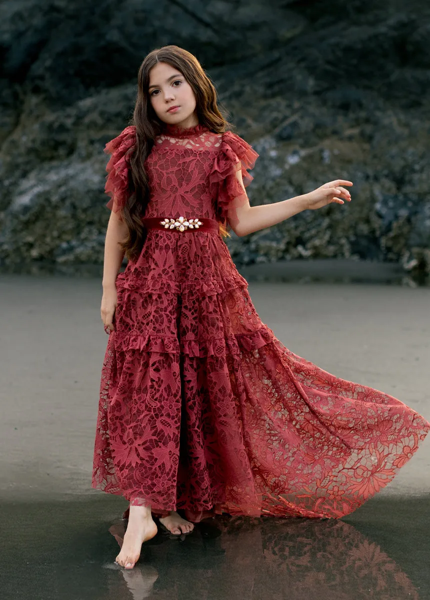 Alethea Impact Dress in Marsala