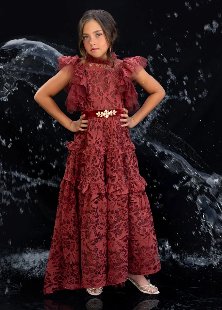 Alethea Impact Dress in Marsala