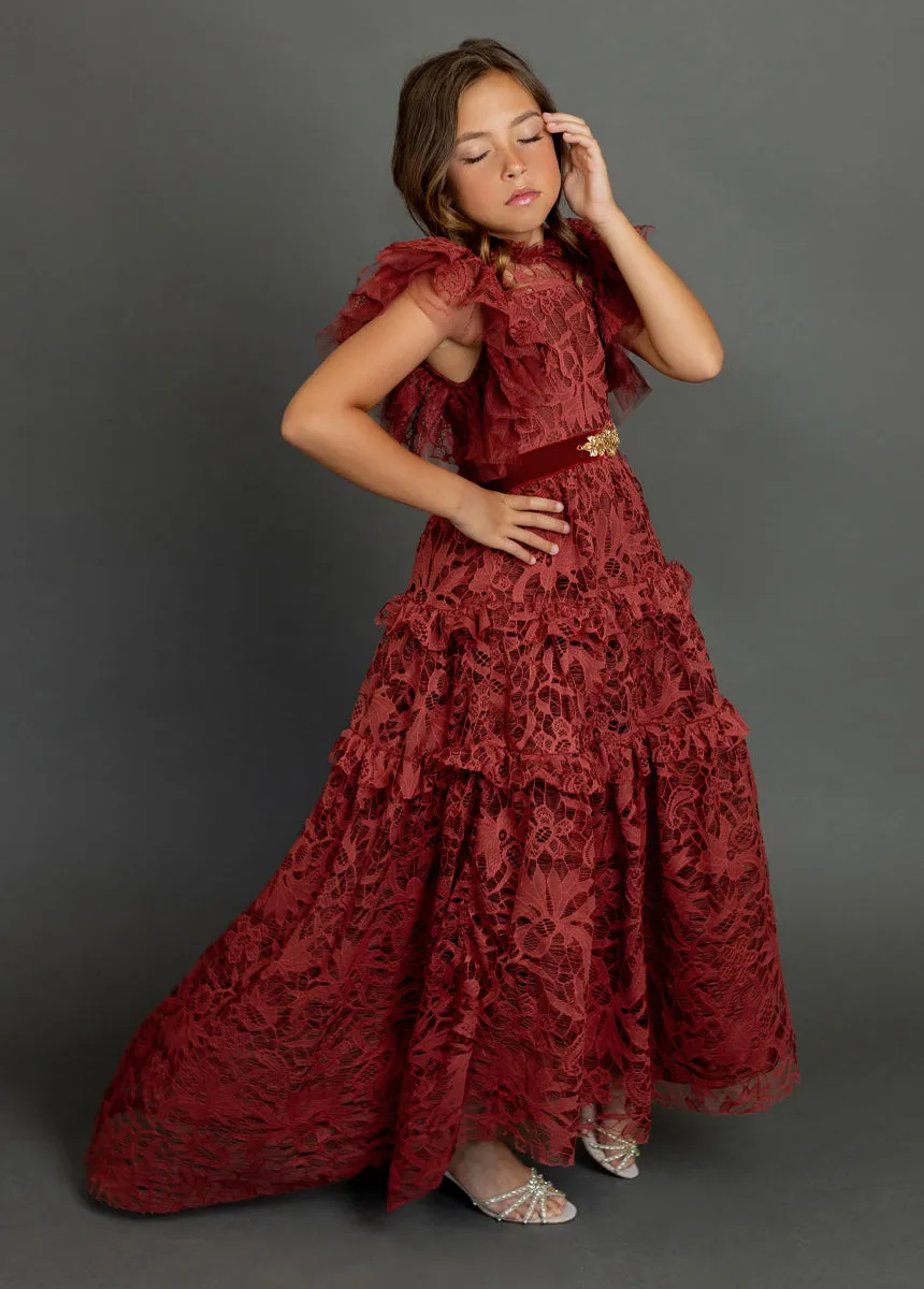 Alethea Impact Dress in Marsala