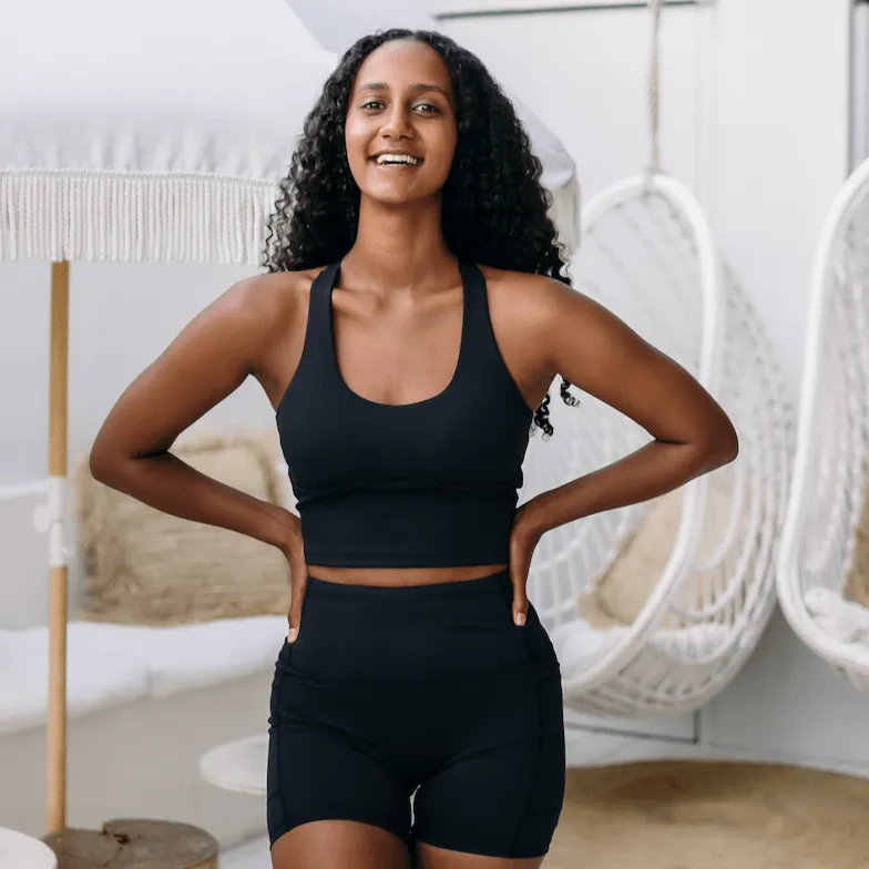 ALICE CROP - LUXE BLACK