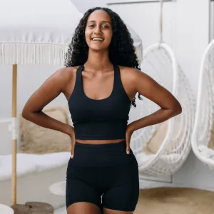 ALICE CROP - LUXE BLACK