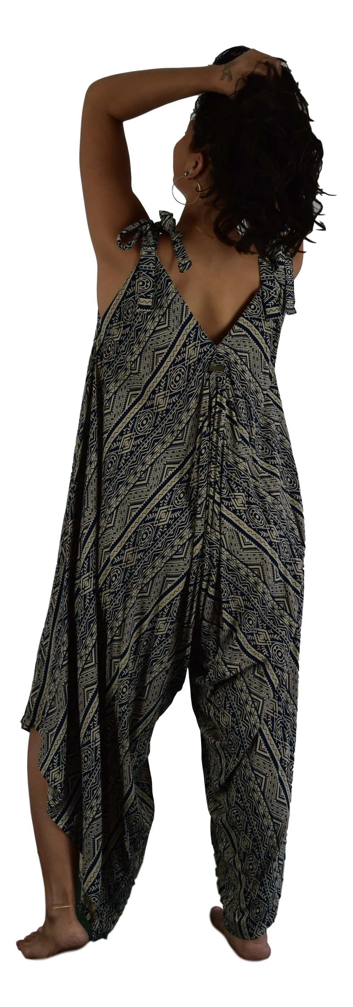 Aloha Royale - Bali Jumper - Tribal Print - Navy & Cream