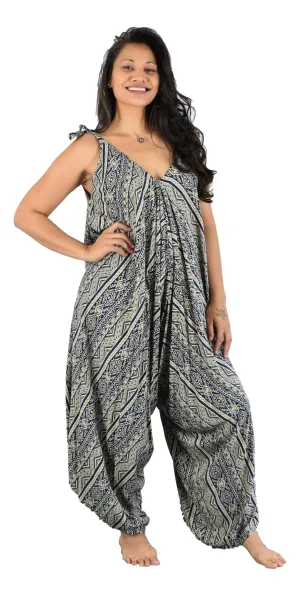 Aloha Royale - Bali Jumper - Tribal Print - Navy & Cream