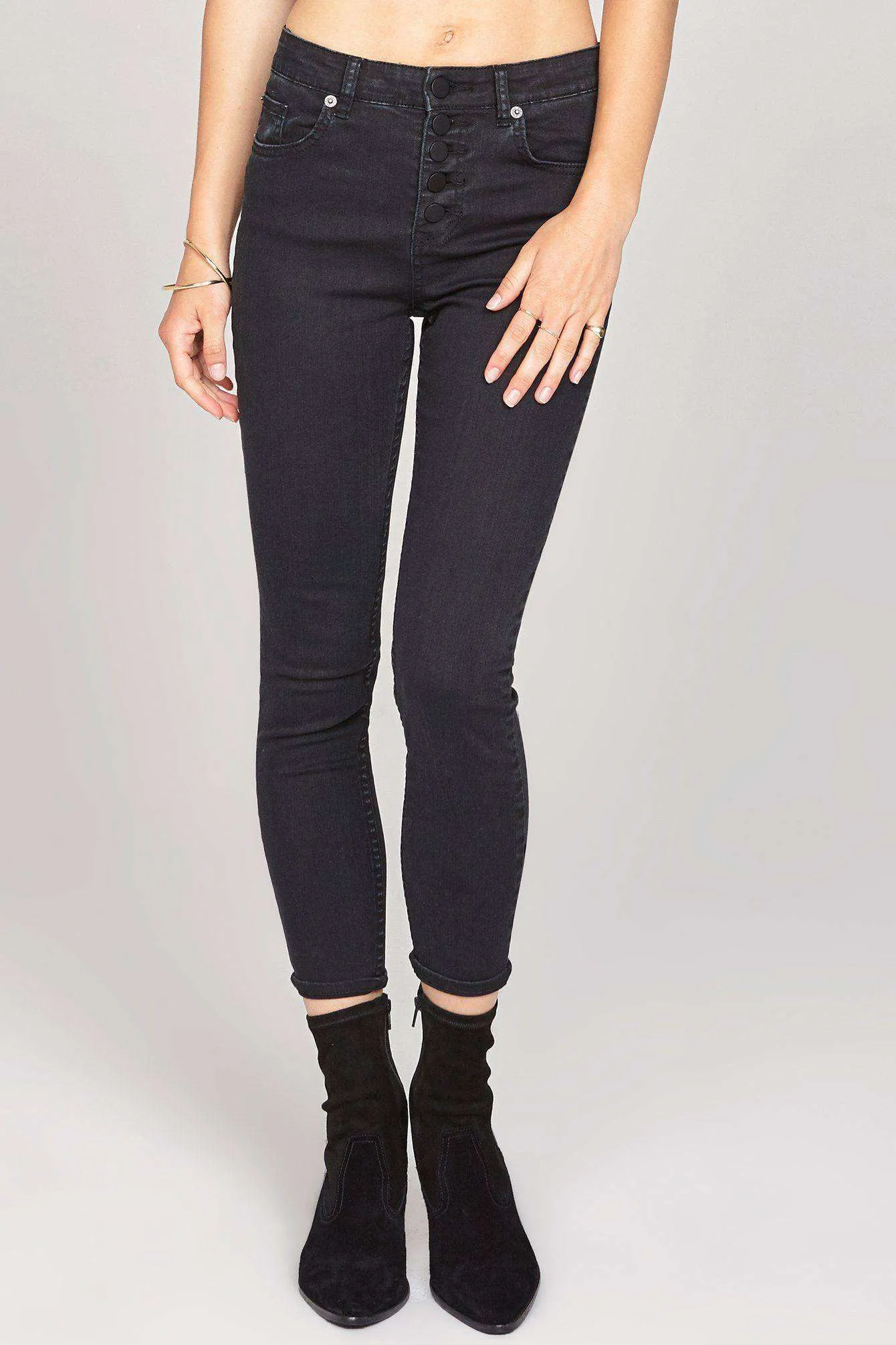 Amuse society Sure thing denim pant - black