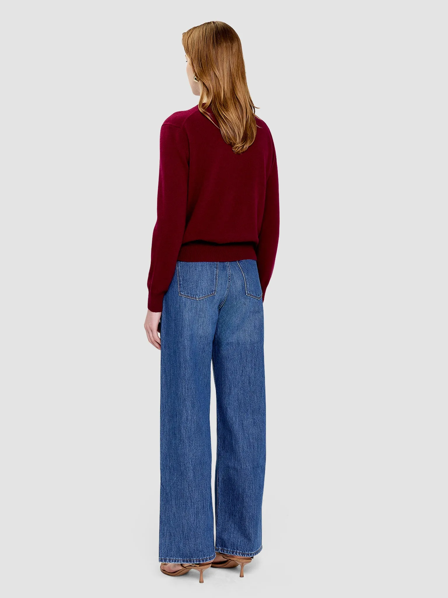 Anastasia Cashmere Jumper - Burgundy