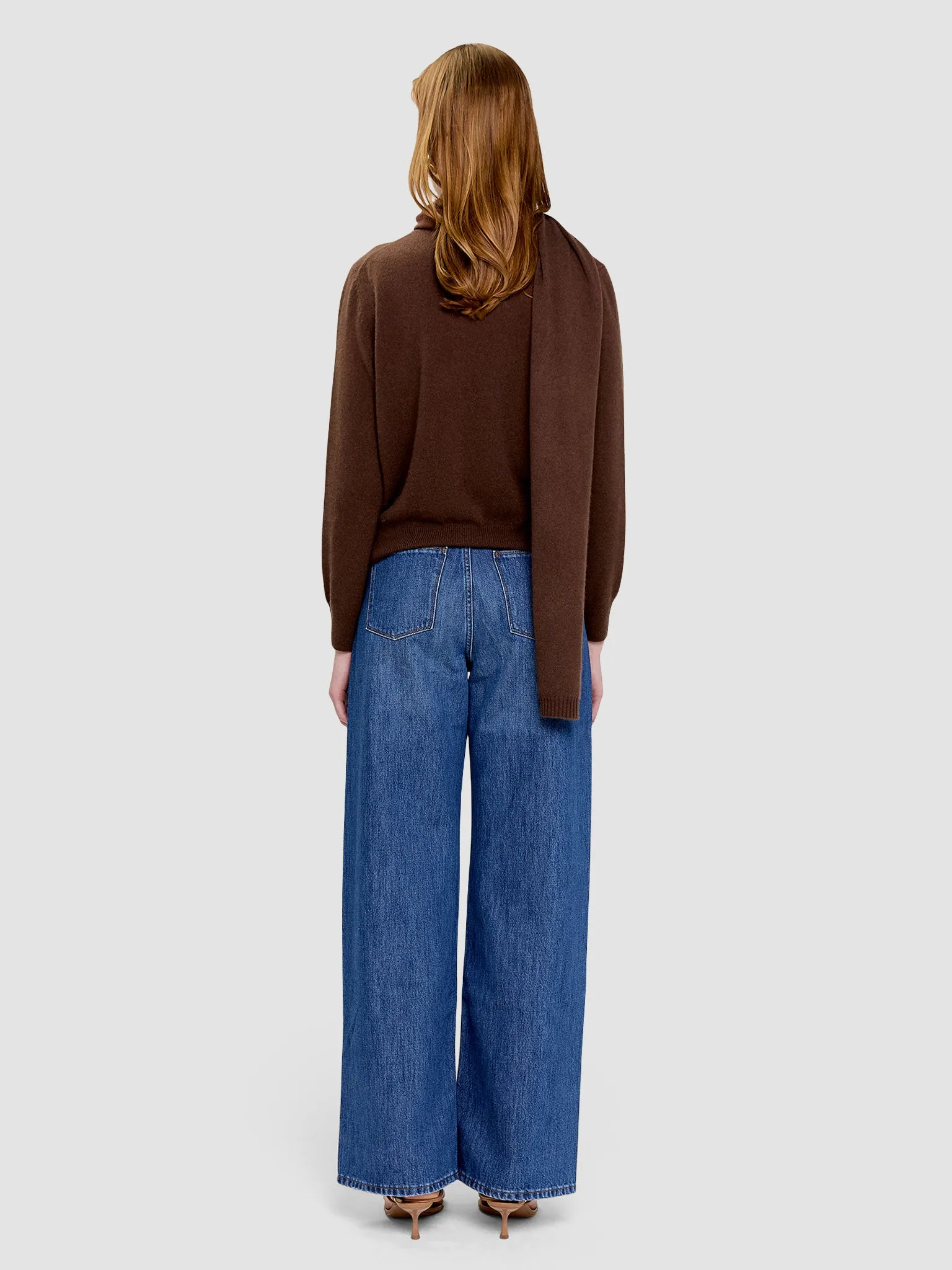 Anastasia Cashmere Jumper - Chocolate Brown