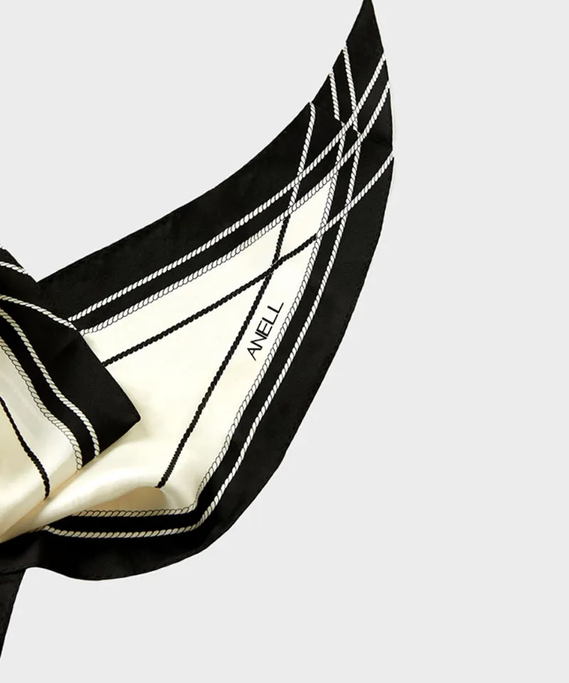 Anell Golf Mu Silk Scarf - Black