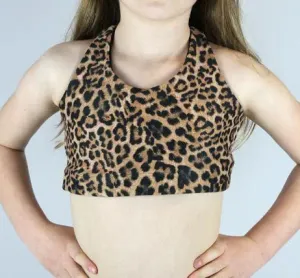 Animal Crop Top Sports Bra Youth Girls
