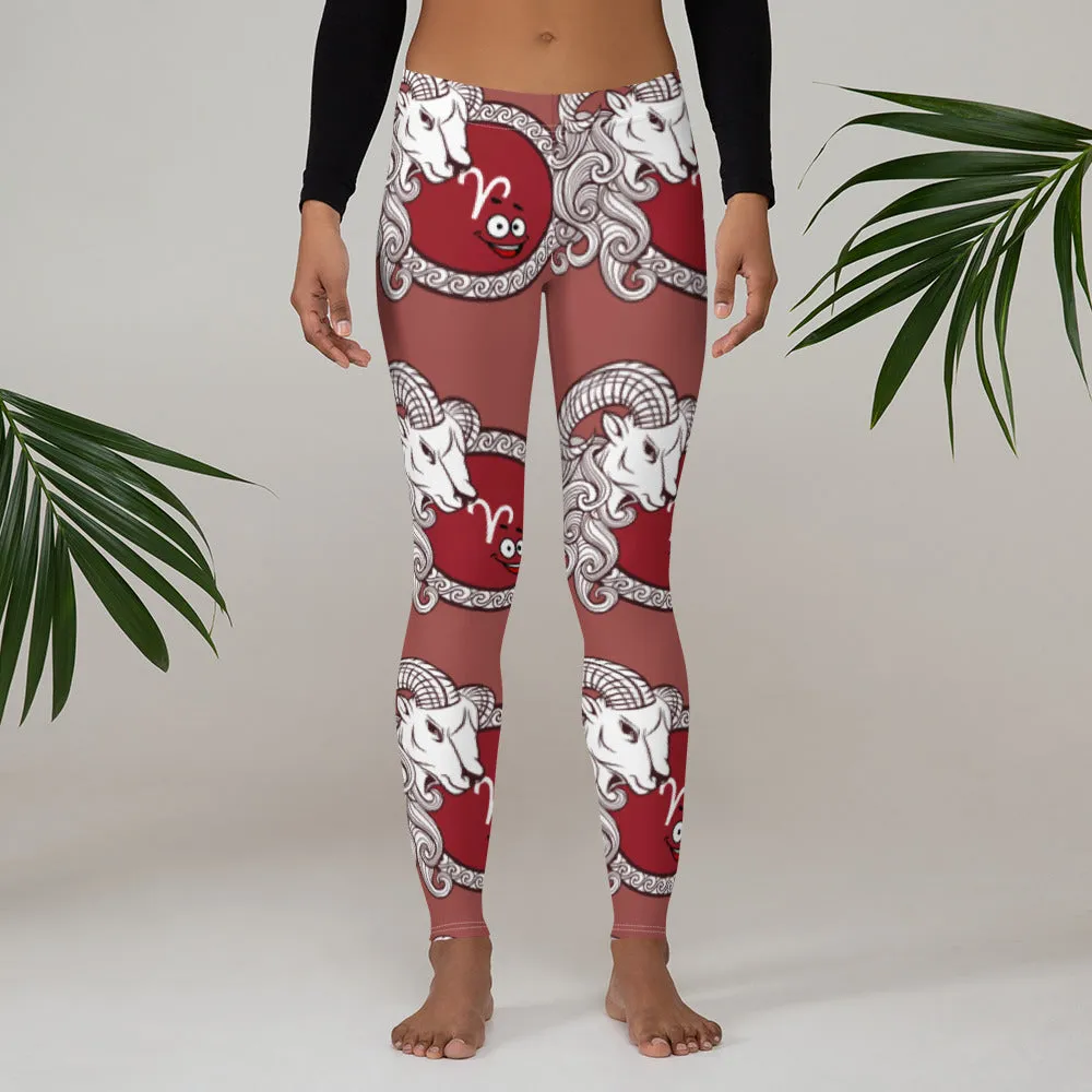 Aries Zodiac Leggings