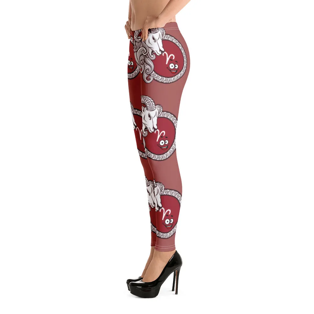 Aries Zodiac Leggings