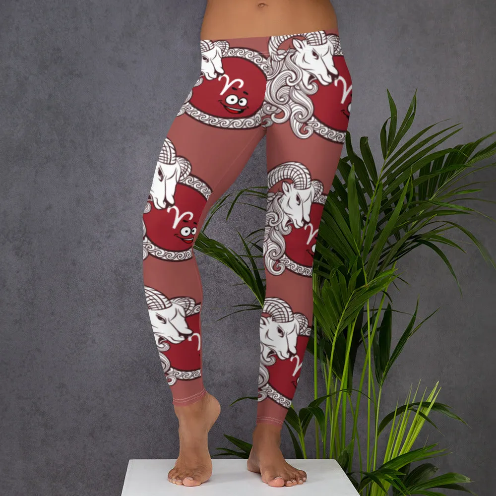 Aries Zodiac Leggings