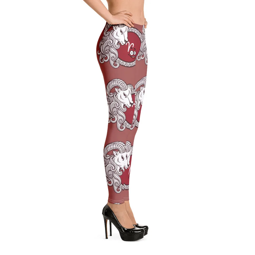 Aries Zodiac Leggings