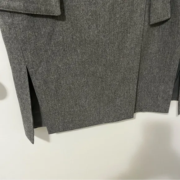 Aritzia Babaton 1-01 Reae Wool Cashmere Cargo Midi Skirt Grey size 6