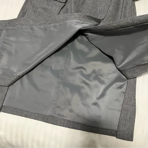 Aritzia Babaton 1-01 Reae Wool Cashmere Cargo Midi Skirt Grey size 6