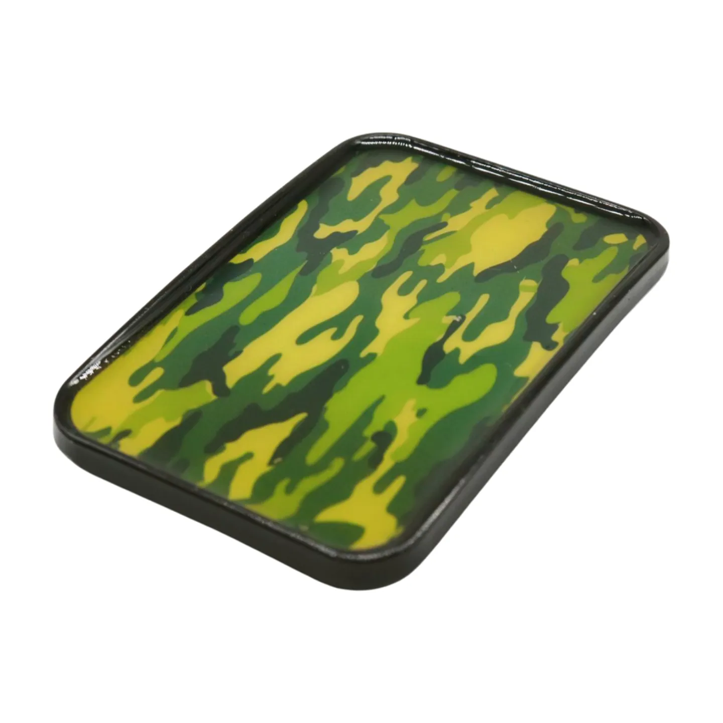 Army Green Camouflage Black Metal Belt Buckle