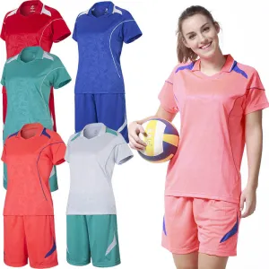 Arrival Polyester Women Sports Volleyball Jersey Uniforms Soccer Running Training Suit Leisure Jogging Printing Green L