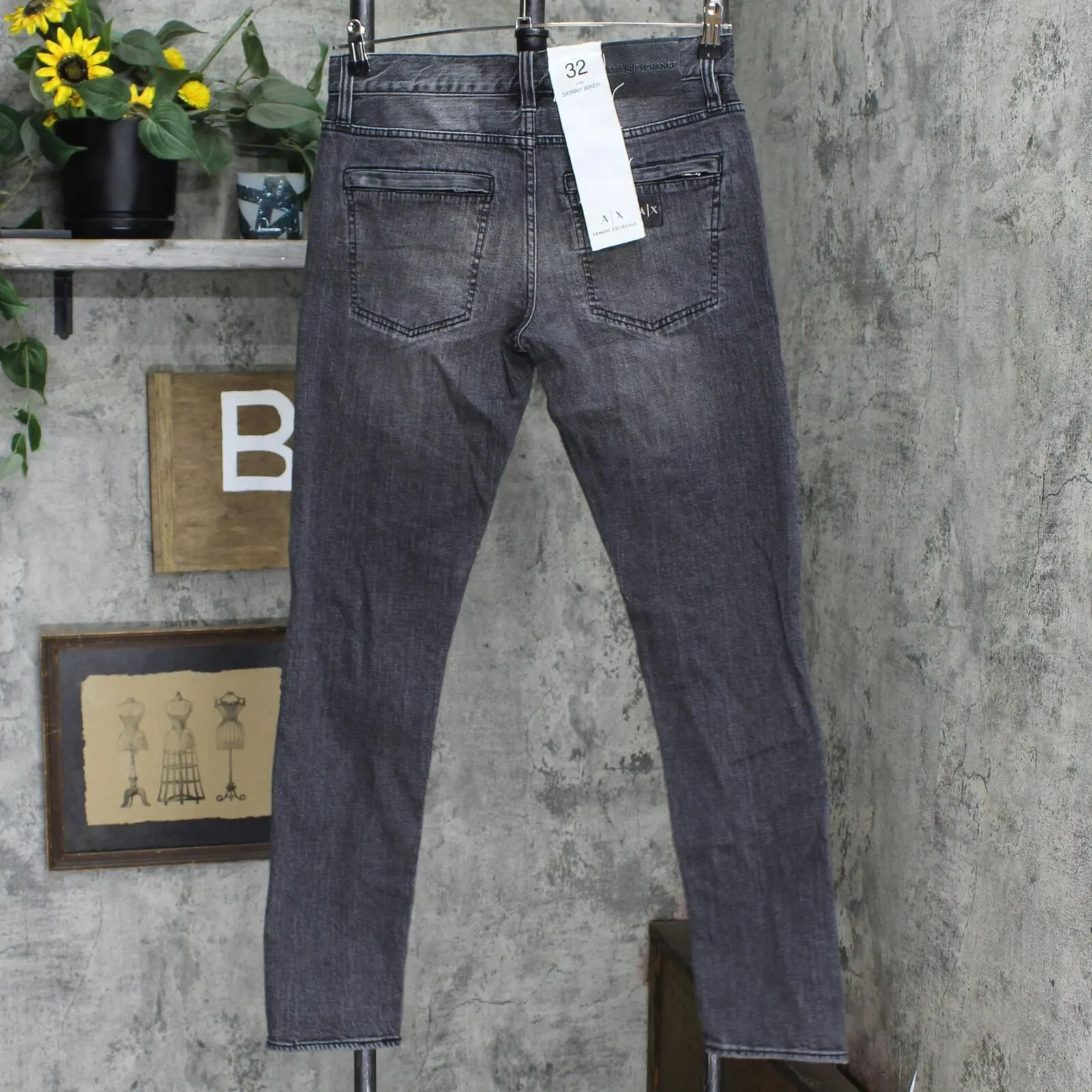 Ax Armani Exchange Mens Comfort Cotton Skinny Fit Denim Jeans