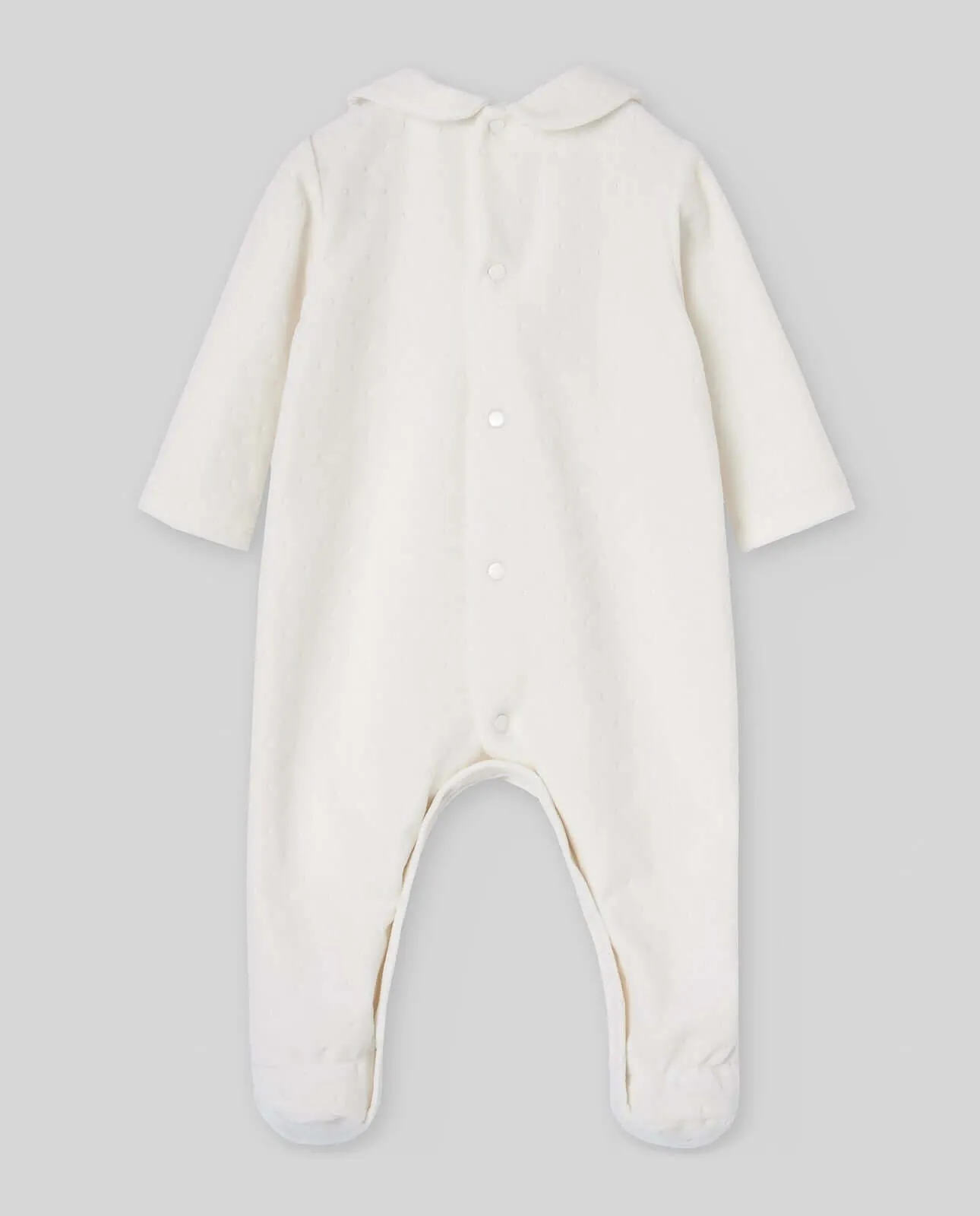 Baby Cream Babygrow with Hat & Bib